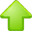 single arrow pointing upwards