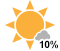 Mainly sunny (10%)